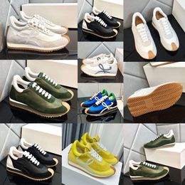 Vic s designer Flow Runner sneaker women popular Outdoors travel soft Upper suede casual shoes men spanish designer sports shoes Honey previous