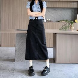 Skirts Classic And Stylish High Waist Denim Skirt For Women With Split Design Perfect Summer 2024