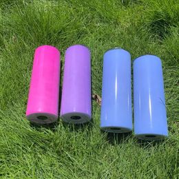 Water Bottles Double Wall Sublimation Blanks 20oz Straight UV Colour Changing Green In Dark Tumblers 191V