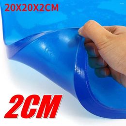 Car Seat Covers Blue 2CM DIY Modified Motorcycle Cushion Gel Pad Cool Absorption Mat Cut For Chair