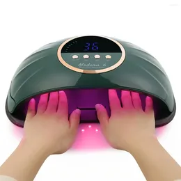 Nail Dryers UV LED Lamp For Double Hands 69 Beads Gel Polish Curing Autor Sensor And 4 Timers LCD Display Professional