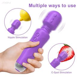 Other Health Beauty Items Powerful AV Magic Wand for Women G-spot Clitoris Stimulator Dildo Female s Shop for Couple Adults Masturbator Massager Y240503Q5BK