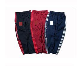 2019 High-end design Season 4 Joggers Men Hip Hop Pants Casual Trousers Sweatpants season 4 cuffed pants Striped black Red Feet pants2995371