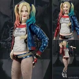 Action Toy Figures Shf Suicide Team X Task Force Ugly Harley Quinn Mobile Model Box Anime For Girls Toys Christmas Birthday Gifts Cool Decoration T240506