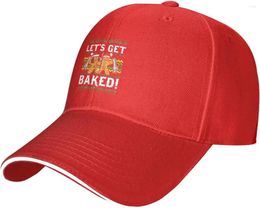 Ball Caps Lets Get Bakeds Christmas Hat Adjustable Funny Fashion Casquette For Men Women Fx