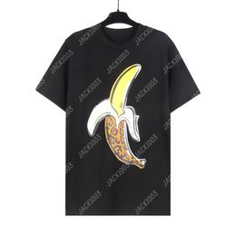 Palm 24SS Summer Letter Printing Leopard Banana Logo T Shirt Boyfriend Gift Loose Oversized Hip Hop Unisex Short Sleeve Lovers Style Tees Angels 2211 YEH