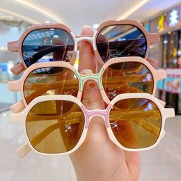 Sunglasses Children Geometric Cartoon Ears UV400 Sunglasses Boy Girl Colours Outdoor Sun Protection Sunglasses Baby Sport Shades Glasses Kid