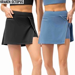 Skirts Skorts Sports Skirts Athletic inner skirt Workout Skorts Yoga Fitness Skirt Shorts Active Running Tennis Skirt quick dry Gym wear d240508