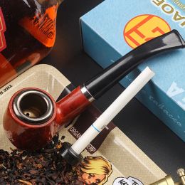 Accessories Vintage 2 use Durable Tobacco Cigar Cigarette Holder Pipes Smoking Pipe Red Gifts Smoking Accessories ZF808