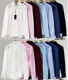 Designer Mens Casual Shirts Pony Paul Polos Tshirts Dress Big Horse Embroidery Business Clothes Long Sleeve Slim Lapel Tees Size M-3XL High Quality 43546435