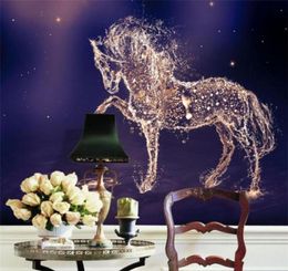 Custom 3D Po Wallpaper Horse Large Wall Painting Wall Paper Living Room Bedroom TV Background Mural Wallpaper Art Home Decor9022972480391