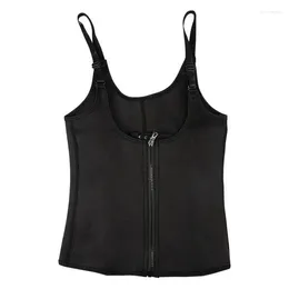 Waist Support Sauna Vest Women Heat Trapping Sweat Compression Shapewear Top Gym Exercise Versatile Shaper Jacket