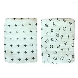 Blankets 2pcs Set Bamboo Cotton Muslin Baby Swaddles Born Breathable Swaddle Bath Towel Hold Wraps