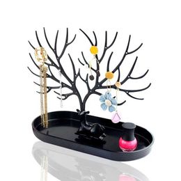 Jewelry Tray Deer Earrings Necklace Ring Pendant Bracelet Jewelry Display Stand Tray Tree Storage Racks Organizer Holder Make Up Decoration