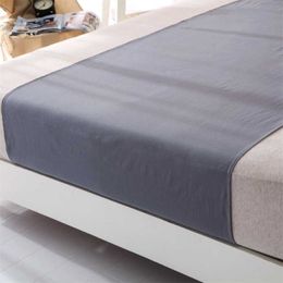 Sleep better Cotton grey Silver Half bed Sheet Fabric Conductive Grounding earthing sleep 211023 308F