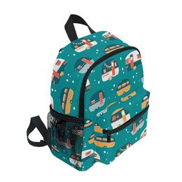 Backpacks Kids Backpack Kids Cartoon Car Kindergarten School Bag Boys Girls Back to School Rucksack Children Preschool Bags