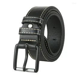 Belts Men's Trousers Belt Simple Fashion Leather High Quality Waistband Men Black DT151