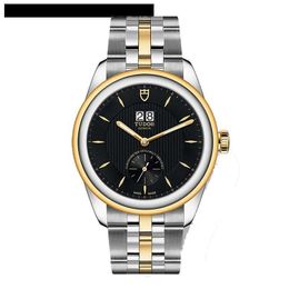 Luxury Tudory Brand Designer Wristwatch Emperor Swiss Watch Two Position Calendar Automatic Mechanical Mens Watch M57103-0002 with Real 1:1 Logo