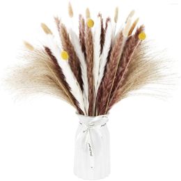 Decorative Flowers 1 Bouquet Dried Wedding Pampas Grass Fluffy Room Phragmites Decoration Natural Tail Boho Home Decor