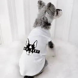 Dog Apparel Shirt Summer Pets Clothes Vest Puppy Cotton Printed Schnauzer T Small Medium Dogs Costumes Comfort Cute