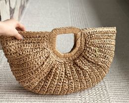 Designer Tote Bags Woven Fashion Handbag Grass Weaving Summer Luxury Womens Handbags Party Clutch Beach Bag