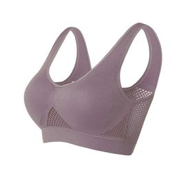 Active Underwear Hollow Out Women Yoga Bra Fitness Sports Running Vest Padded Crop Tops Underwear Wire Work Out gym top bras d240508