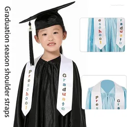 Scarves Graduation Plain Stole Angled End Kid Preschool Ceremony Scarf