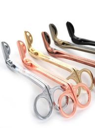 50pcs 18cm Stainless Steel Candle Scissors Wick Trimmer Snuffers Gift Oil Lamp Trim Scissor Cutter Snuffer Tool Tools5471207