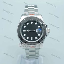 ST9 Watch Yacht Sapphire 42 mm MECCANICA AUTOLLE IN ACCIAIO IN INSITÀ MECCANICO MENS OGGENZA NERA NUOVO 7541