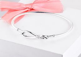 2020 New Mother039 Day Bracelet 100 925 Sterling silver Infinity Knot Bangles Bracelets For Women Fit Beads Charms Diy Jewelry3813487
