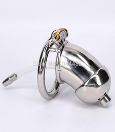 Stainless Steel Belt Penis Restraint Locking Cage with Urethral Insert Metal Cock Devices For Men Gay SM Sex Toys8697377