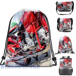 Backpack Funny Graphic Print Shoulder Bags Women Vintage Moto Guzzi Single Travel For Men Gym Bag