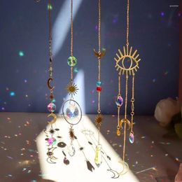 Decorative Figurines Artificial Crystal Wall HangingSuitable For Weddings And Outdoors Sun Catcher Light Shadow Wind Chime Pendant