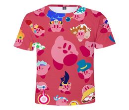 Kids Clothes Summer Short Sleeve 3D Cartoon Printed Kirby T Shirt for Boys Girls Streetwear Hip Hop Teenager Boys Children Tops2902781893