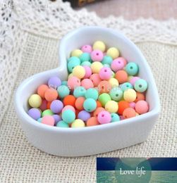 Whole8mm Mixed Acrylic Ball BeadsNew Rubber Spacer Round beads For Jewellery making XLL201581613454