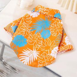 Dog Apparel Hawaiian Beach Style T-Shirt Summer Clothes Shirt Cool Thin Cat Breathable Puppy Vest Party