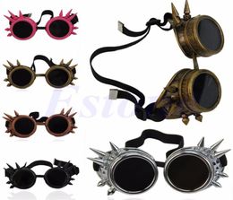 Victorian Gothic Cosplay Rivet Steampunk Goggles Glasses Welding Punk3377707