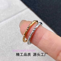 Women Band Tiifeany Ring Jewelry New Roman Digital Index Finger for V Gold Simple ins Fashion Light Luxury High Edition