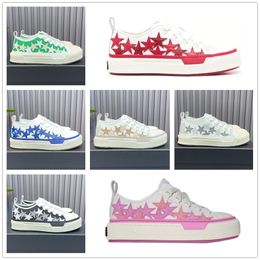 Lässige Schuhe Männer Frauen Designer Sneaker Schnürstars Leinwand flache Schnüre -up fashion schwarz weiß rosa grün blau dunkelgrau Beige Plattter Trainer Sport Sneaker