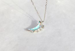 Pendant Necklaces Glowing Discoloration Moon Chain Necklace Korea Creative Luminous Stone Charm For Women Choker Wedding Party Jew4365828