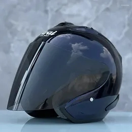 Motorcycle Helmets 4 Bright Dark Blue Half Helmet Men And Women Off-Road Summer Downhill Racing Mountain Cross Casco Capacete