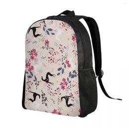 Backpack Greyhound Sighthound Flower Love Travel Men School Computer Bookbag Animal Whippet Dog College Student Daypack Bags