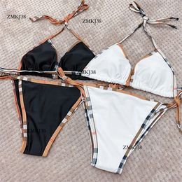 Bikini Check Designer Swimwear Women's Beach Swimwears Sexy Swimsuit Women Beab Bathing Swim Suit Suits Bikinis Sex Low Waist Fashion Triang 6842 153