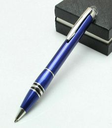 Classique Writing Supplies Metal Blue Ice Flower Crystal Top Luxurious Pens with Serial NumberMens Cufflinks Option4923180