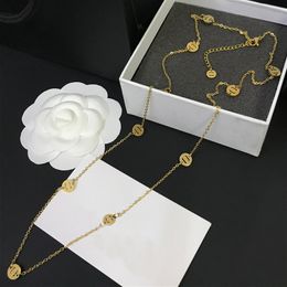 New Styles Pendant Designer Necklaces Choker Letter Pendants Men Women Brand 18k Gold Stainless steel Necklace Chains Wedding Jewellery Accessories