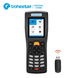 Scanners Trohestar Data Collector PDA Barcode Scanner 1D Bar Code Reader Wireless Handheld Inventory Counter Bar Code Scanners