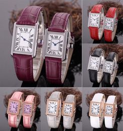 2020 New Top Grade Woman Classic Fashion Watch 27mm 24mm Genuine Leather Quartz Tank Watches Womens Wristwatches Montres Lady Orol1271933