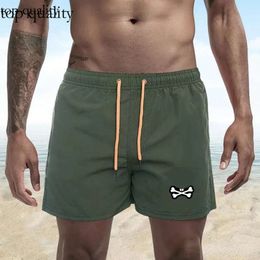 Mens Fashion Shorts Beach Pants Leather Shorts Skull Rabbit Animal Print Psyyyy Bunny Surf Shorts Quick Dry European And American Style 234