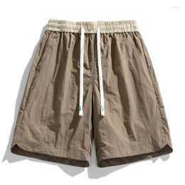 Men's Shorts UETEEY Summer Men Casual Trend Korean Style Brand Drawstring Solid Colour Fashion Running Outdoor Male Short Pants