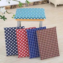 Pillow Cartoon Removable Washable Thickened Rectangular Cotton And Linen Student Stool Sponge Inner Core Classroom Chair Seat